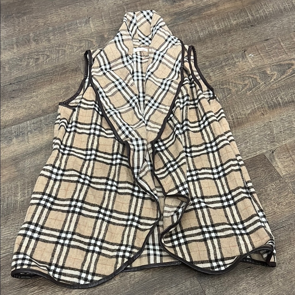 Plaid Sleeveless Vest
